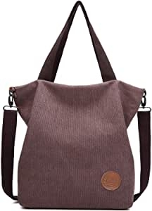 JANSBEN Damen Canvas Handtasche