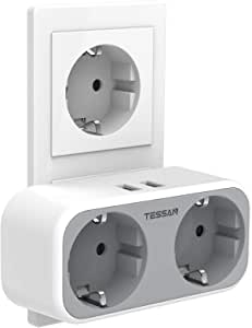 TESSAN Enchufe USB Pared 4 en
